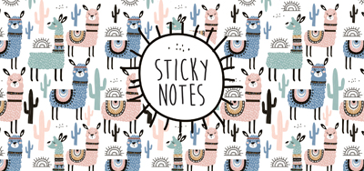 Sticky notes box Alpaca 11 verschillende designs