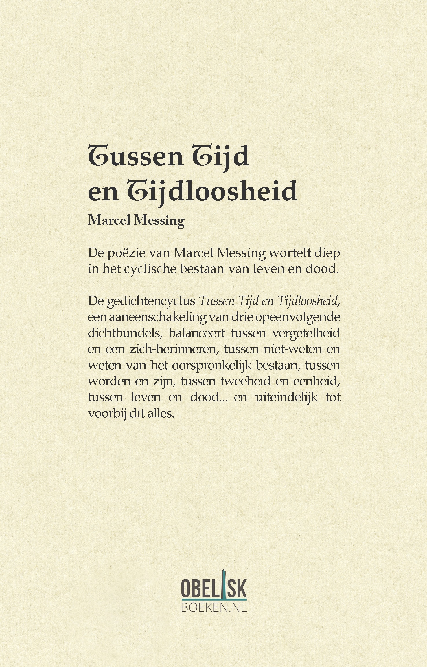 Tussen tijd en tijdloosheid 