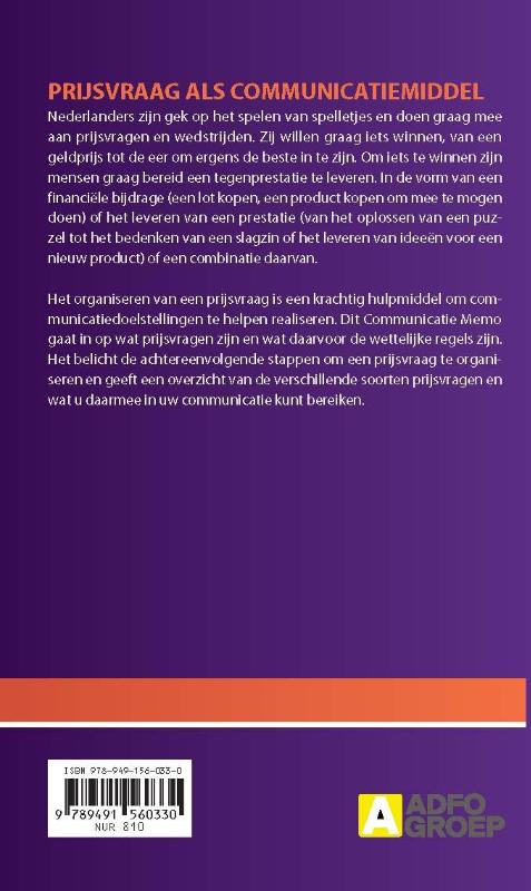 Een prijsvraag als communicatiemiddel 
