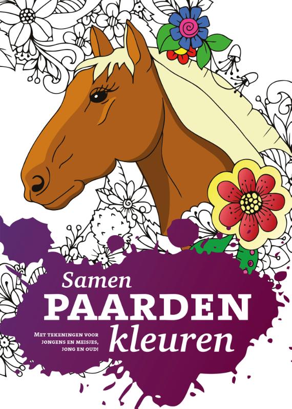 Samen paarden kleuren Met tekeningen voor jongens en meisjes, jong en oud!