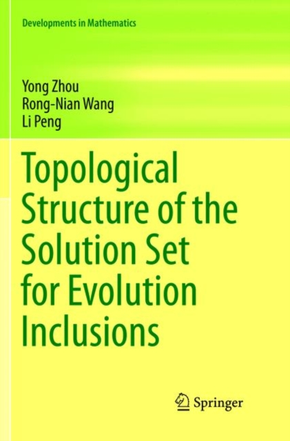 Topological Structure of  the Solution Set for Evolution Inclusions 